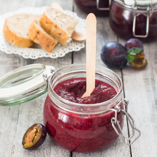 An Aromatic Chia Seed Plum Jam