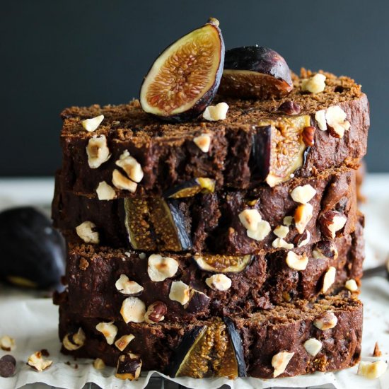 Chocolate Almond Butter Fig Bread