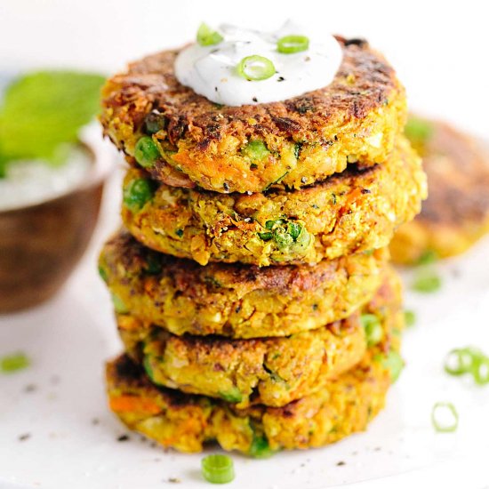 Indian Spiced Vegetable Cakes