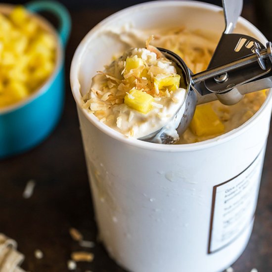 Vegan Pina Colada Ice Cream