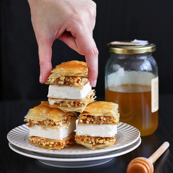 Baklava Ice Cream Sandwich