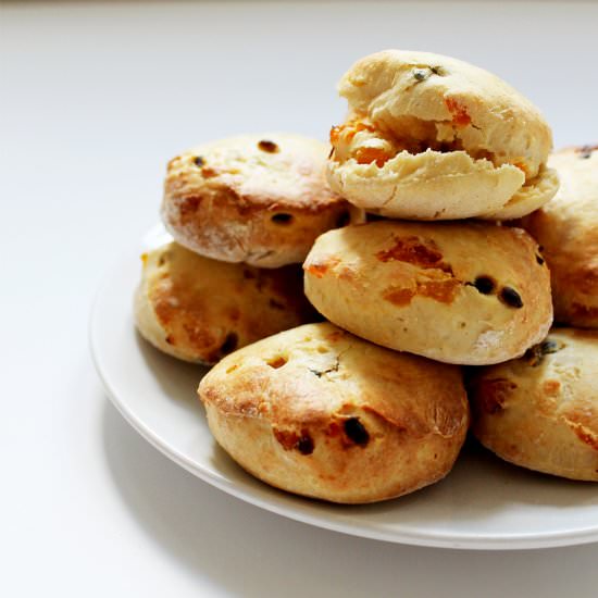 Apricot & Passion Fruit Scones