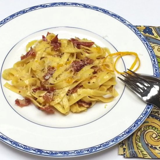 Pasta with Prosciutto & Orange