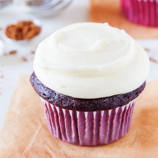 Red Velvet Cupcakes for Two