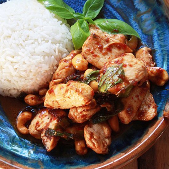 Chicken with Chili Jam & Cashews