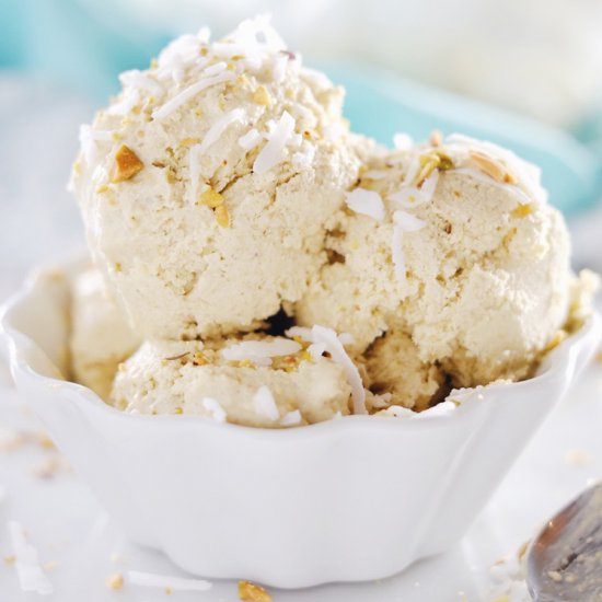 No Churn Pistachio Ice Cream