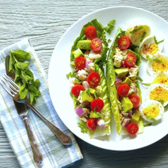 Low Carb Tuna Lettuce Wraps