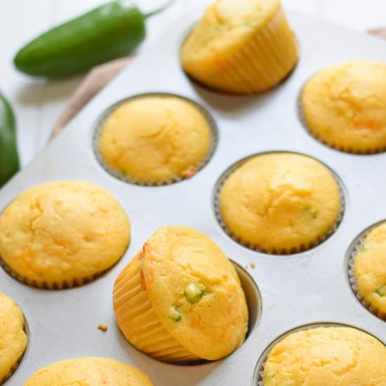 Easy Jalapeno Cornbread Muffins