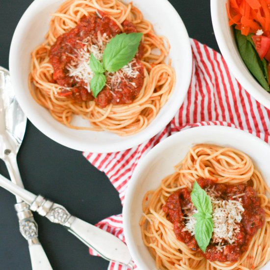 Spaghetti with Meat Sauce