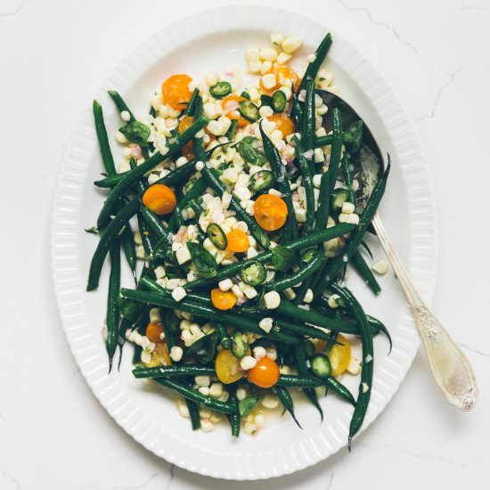 Green Bean, Tomato and Corn Salad