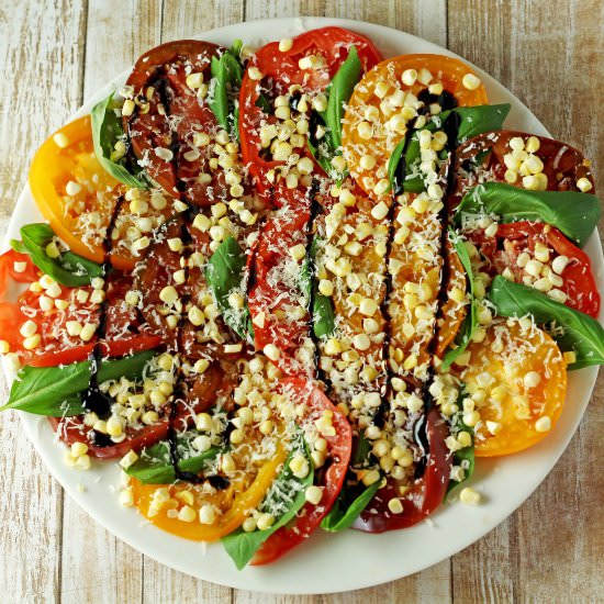 Heirloom Tomato, Basil & Corn Salad