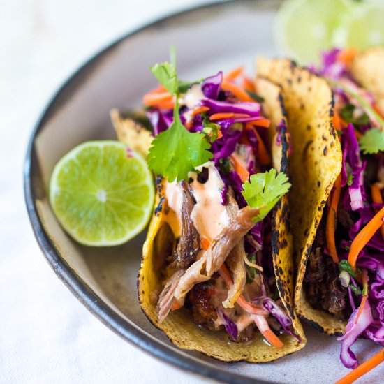 5 spice pork tacos