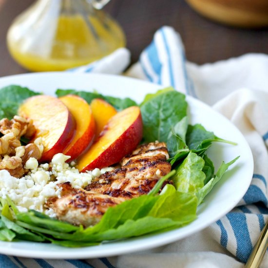 Chicken Nectarine & Walnut Salad