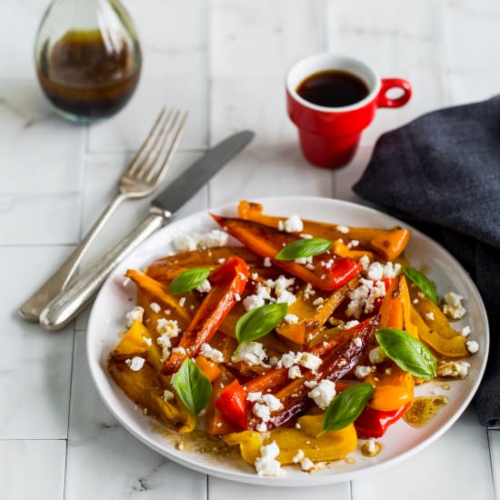 Roasted Pepper Goat’s Cheese Salad