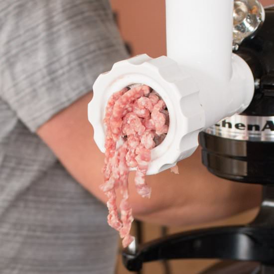 Grinding Meat with a Meat Grinder