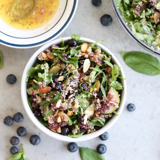 Balsamic Roasted Blueberry Salad