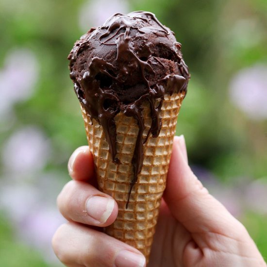 Honey Sweetened Chocolate Ice Cream