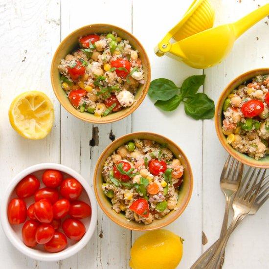 Rainbow Quinoa Summer Salad