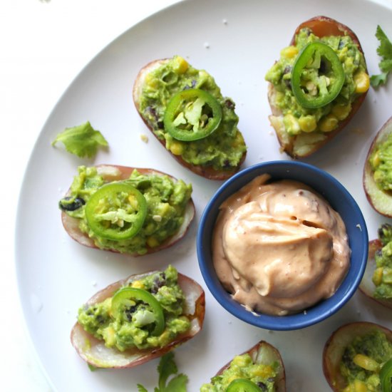 Guacamole Potato Skins