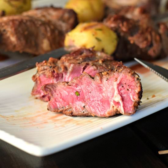 Juicy Steak and Potato Skewers