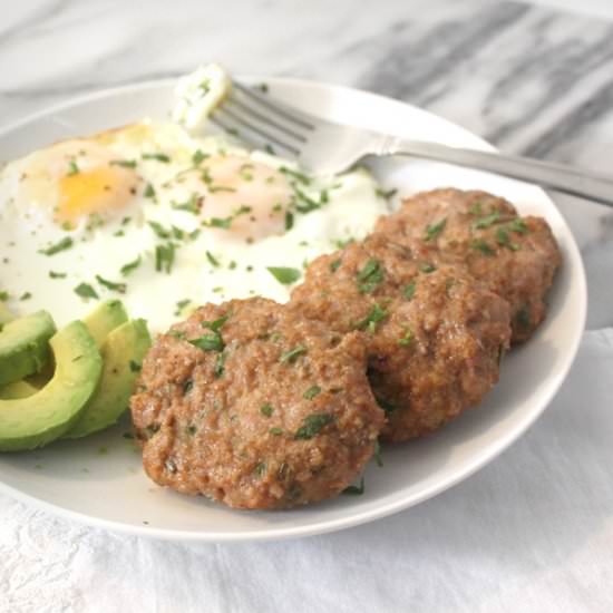 Baked Turkey Breakfast Sausage