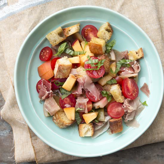 Tomato Peach Panzanella