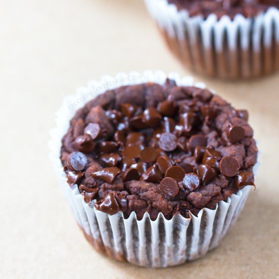 Flourless Nutella Chocolate Muffins