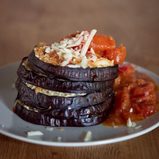 Layered Crusted Eggplants