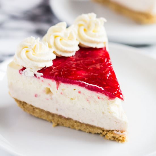 No-Bake Raspberry Cheesecake