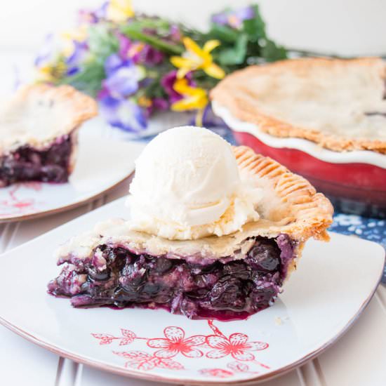 Homemade Blueberry Pie