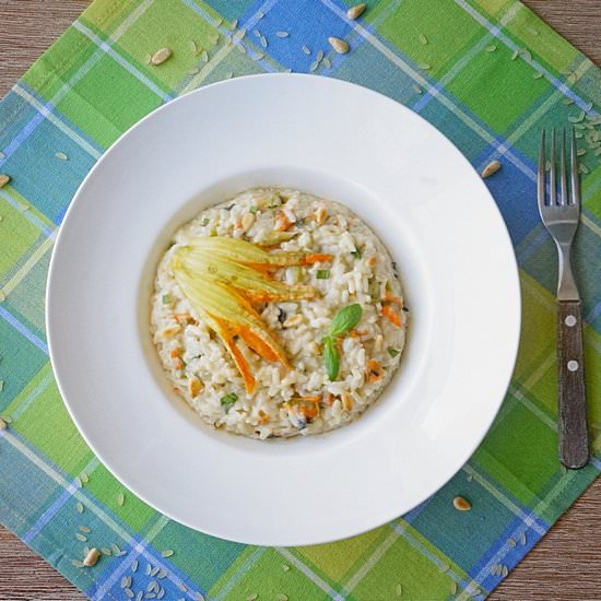 Risotto with Zucchini Flowers