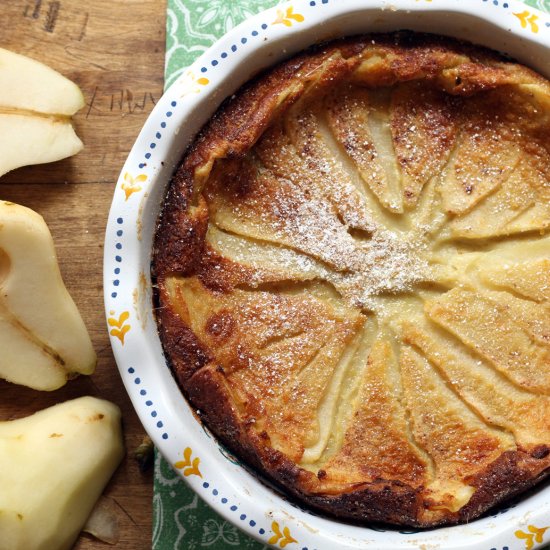 Scrumptious Pear Clafouti