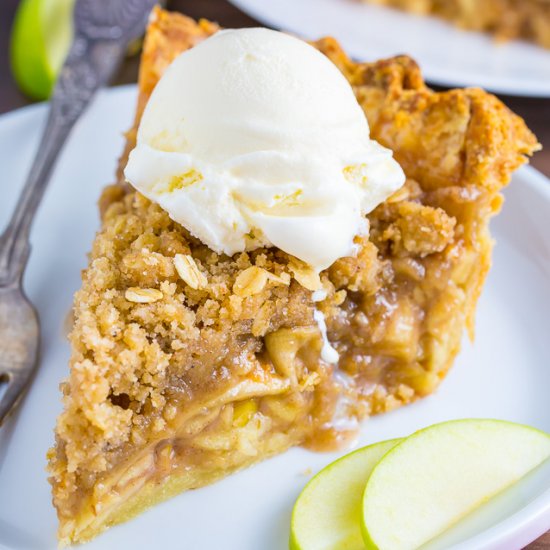 Brown Butter Crumb Apple Pie