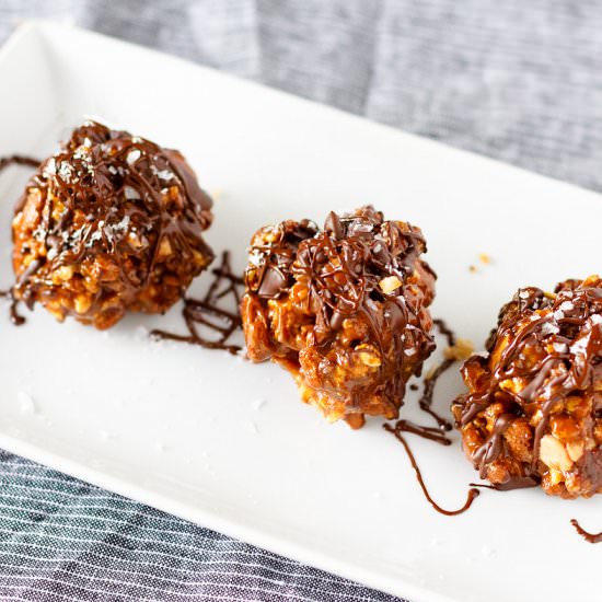 Peanut Butter Cereal Snack Bites