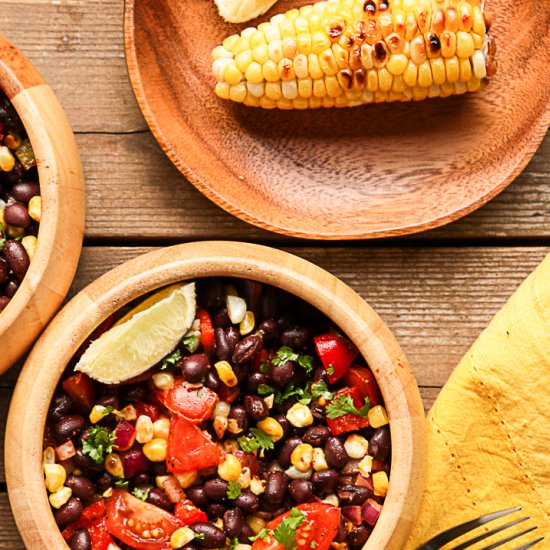 Grilled Corn & Black Bean Salad