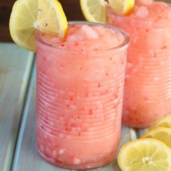 Strawberry Lemonade Moscato Slushie