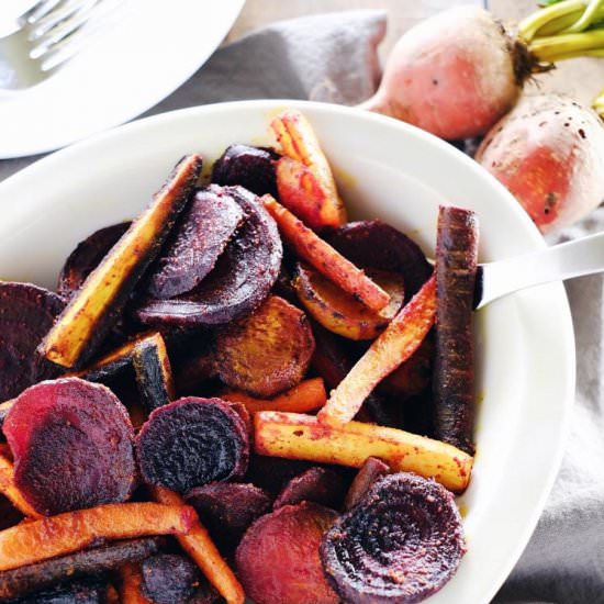 Turmeric Roasted Beets and Carrots