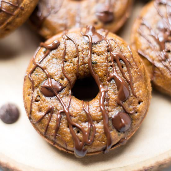 Chocolate Chip Zucchini Donuts