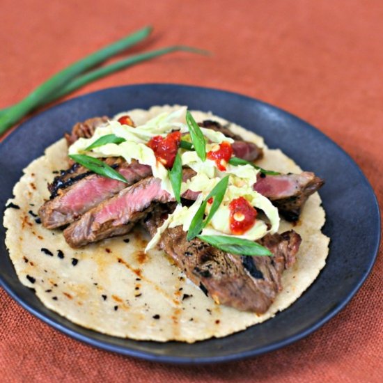 Korean Style Beef Tacos