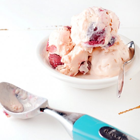 Cherry Mascarpone Ice Cream