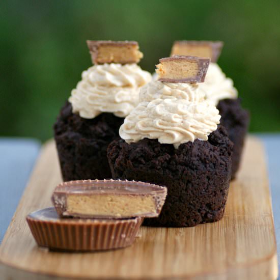 Chocolate Peanut Butter Cupcakes