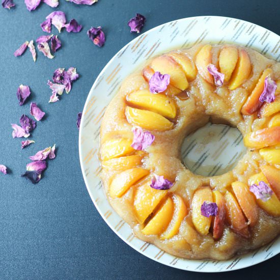 Grand Marnier Peach Cake