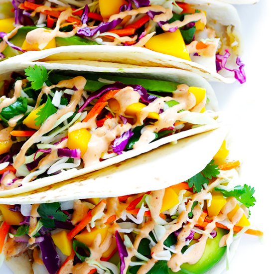 Mango Chipotle Fish Tacos