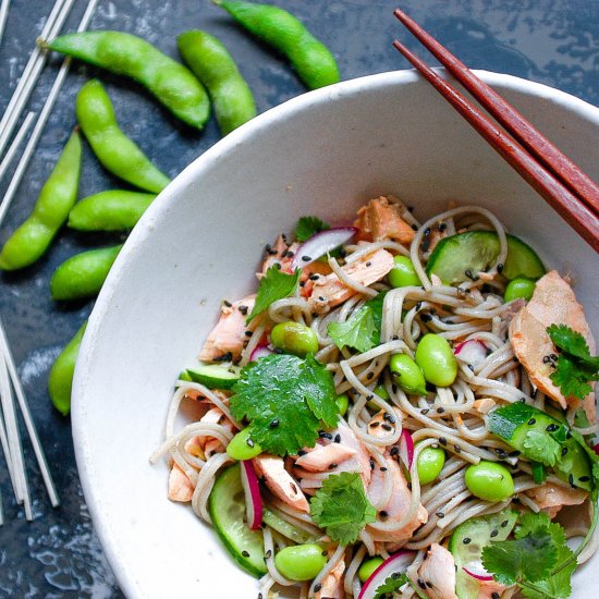 Salmon & Sesame Soba Noodles