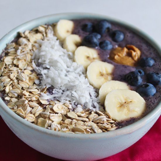 The Poor Girl’s Acai Smoothie Bowl