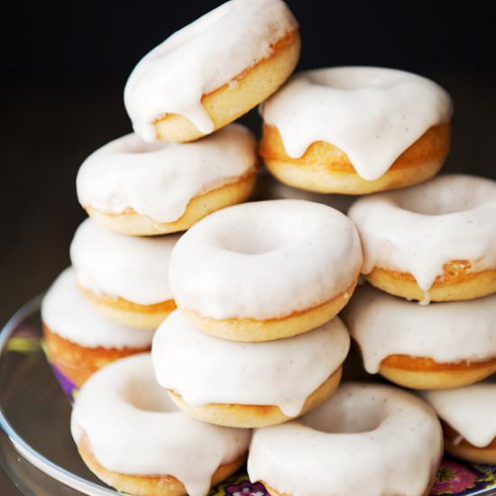 Bourbon-Glazed Mini Doughnuts