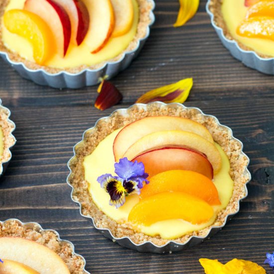 Stone fruit Lemon Mascarpone Tarts