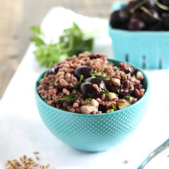 Farro Salad with Cherries