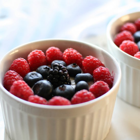 Paleo Vanilla Custard Tart