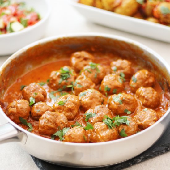 Turkey Tikka Masala Meatballs